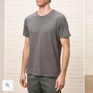 Pact Light Grey Softspun Crew Neck Tee Size Large